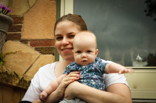 Sonja at eight months